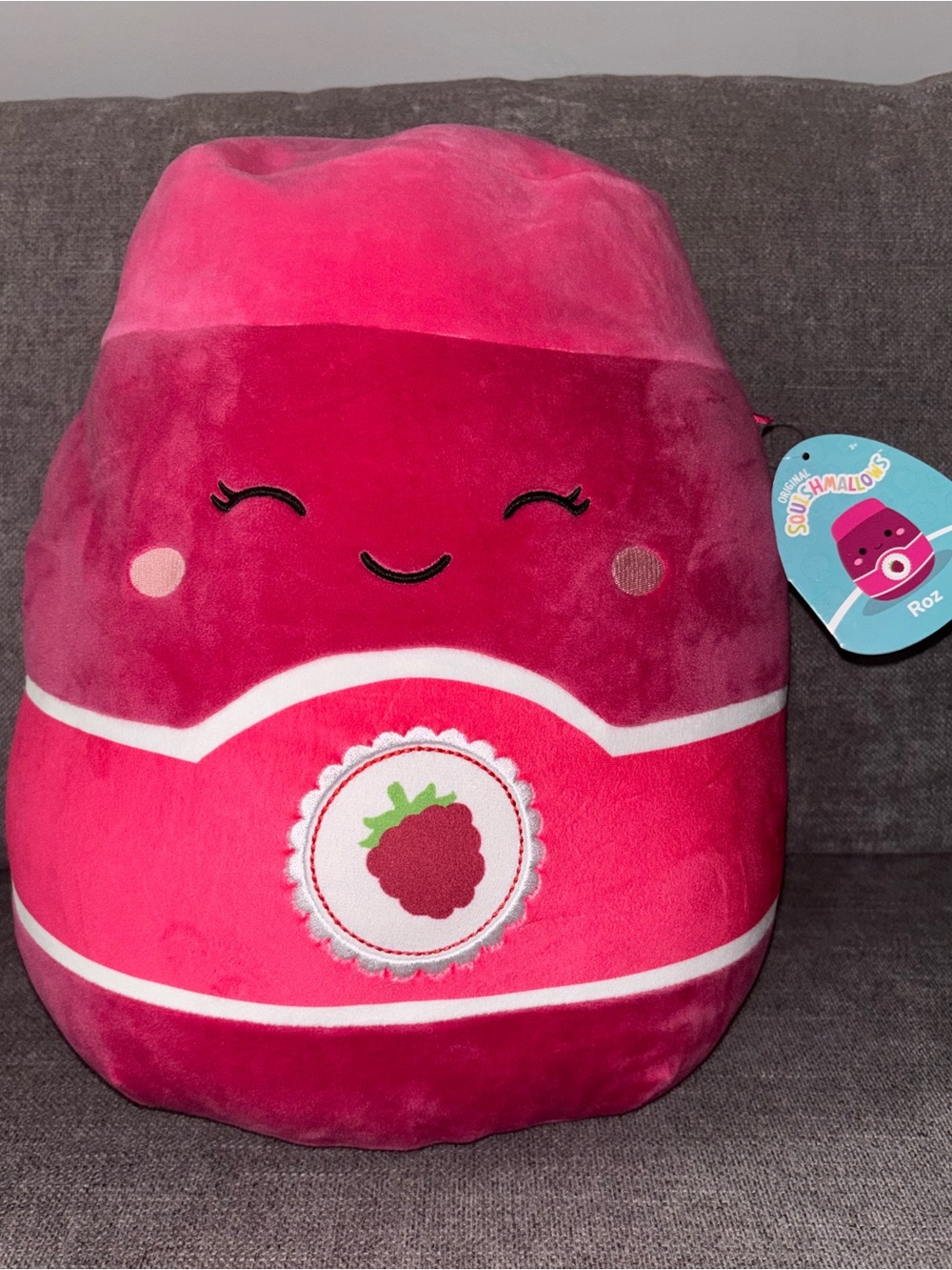 🌸13” Pink Raspberry Squishmallow Plush - Roz - Picture 1 of 7